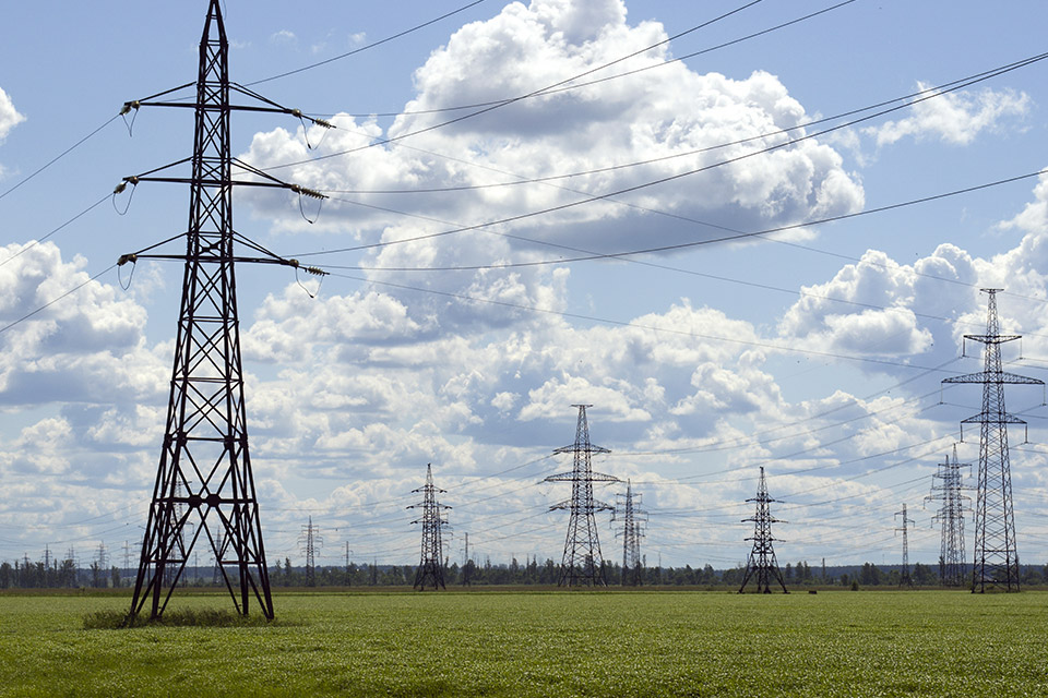 High voltage power lines - power generation and distribution