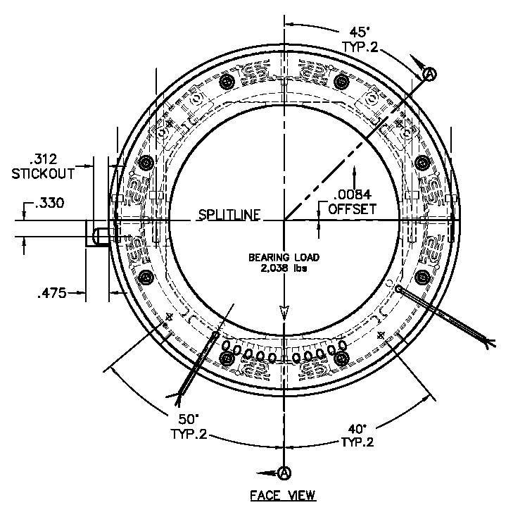 Overhung blower bearing design - Flexure Pivot tilt pad journal bearing with ISFD technology