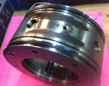Damaged bearing outer diameter