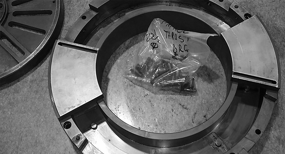 501FG thrust bearing repair